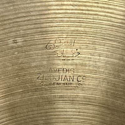 13" Zildjian A 1940s-50s Trans Stamp / 2nd Stamp Hi-Hat Cymbal Pair 446g/538g *Video Demo* image 9