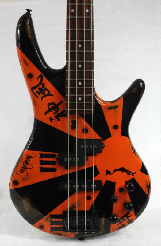 Custom Painted 2019 Ibanez Gio SGR 200B With Light Relic and Graphics image 1