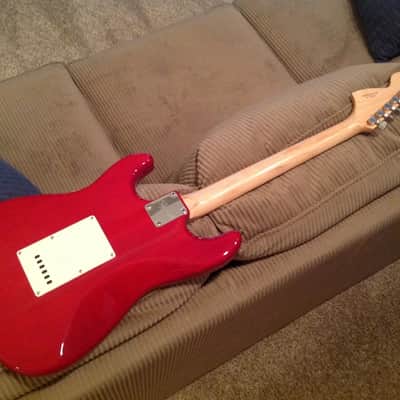 Squier by Fender Standard 24yrs. in age uncommonly rare Mint Condition Full Thickness 1.75in. 1 3/4ers Stratocaster image 3