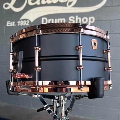 Ludwig LB427TDC Hot Rod Matte Black Nickel 6.5x14" Black Beauty Snare Drum w/ Copper Hardware *IN STOCK '* image 2