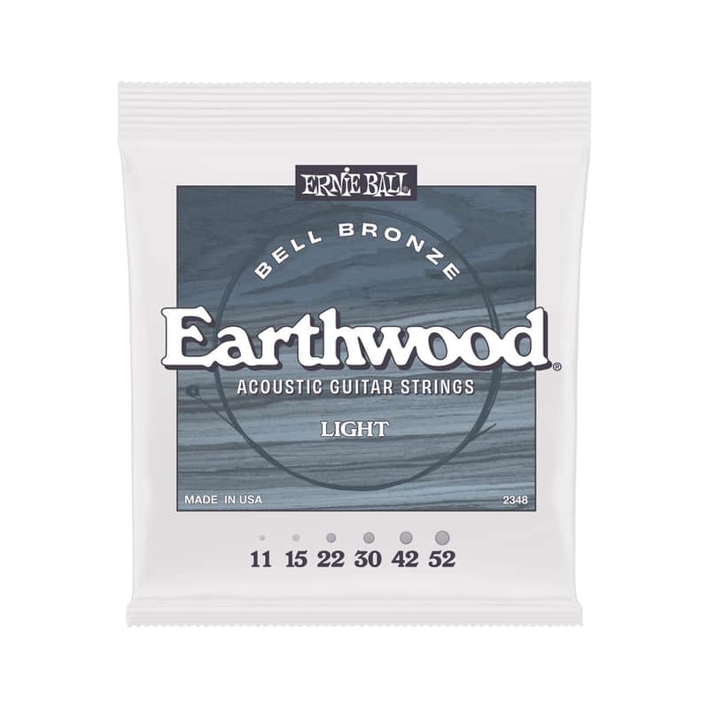 Ernie Ball Earthwood Bell Bronze Acoustic Guitar Strings - Light - 11-52 image 1
