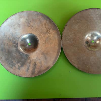 Zildjian 14" Z Series Dyno Beat Hi-Hat Cymbals (Pair) 1986 - 1993 - Brilliant image 2