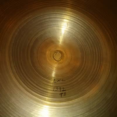 Zildjian 18" Transition Stamp Ride/Crash cymbal early 1950's - 1392 gm + VIDEO image 6