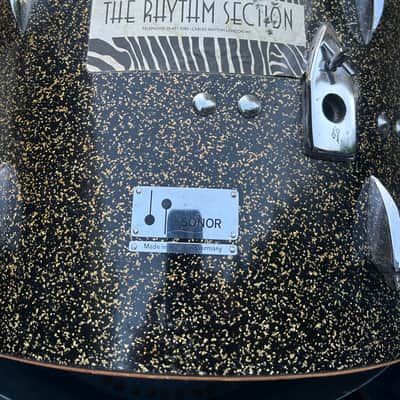 Sonor VINTAGE VERY RARE 20" BASS DRUM 1960's 70's - GOLD SPARKLE image 2
