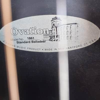 Ovation 1861 Standard Balladeer 1994 Acoustic/Electric Guitar image 11