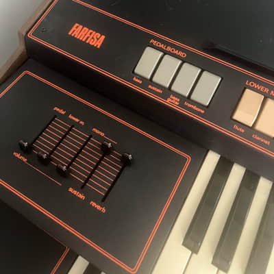 Farfisa Commander Dual Keyboard Organ 1980 - Black image 5