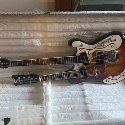 Super Rare Mosrite Joe Maphis Doubleneck Semie Moseley Signed 1986 image 4