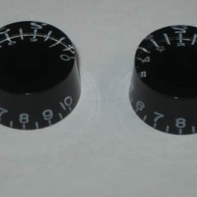 TWO new (open package) very near A+ genuine Gibson BLACK SPEED Knobs PRSK-010 (only 2 knobs from the PRSK-010 set are for sale - the other 2 knobs are NOT included) minor surface imperfections on top sides image 7