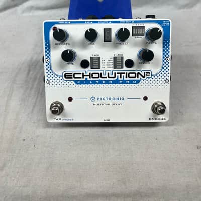 Pigtronix Echolution2 echolution 2 II Filter Pro Multi-Tap Delay Pedal with Remote Switch + TRS cable image 2