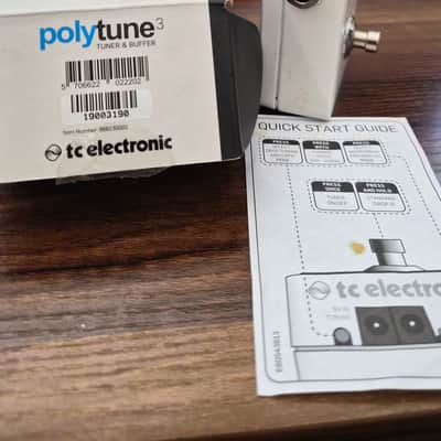 TC Electronic Polytune 3 Polyphonic Tuner Pedal 2017 - Present - White image 2
