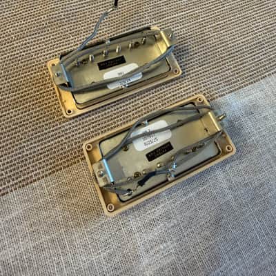 Gibson Burstbucker 1 and 2 Humbucker Pickup Set Cream Rings image 3