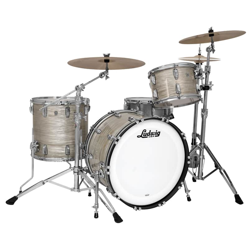 Ludwig Classic Maple Fab 3-Piece Shell Pack w/22" Kick - Olive Oyster image 1