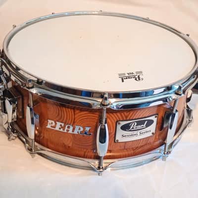 PEARL CUSTOM "BONANZA" HEART OF PONDEROSA SHRINE SNARE DRUM  - CLEAR LACQUER - FREE SHIP TO C-USA! image 7