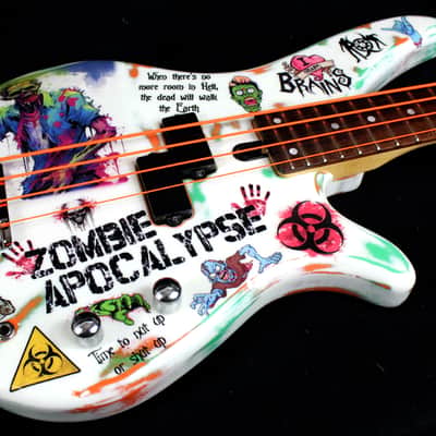 Custom Painted and Upgraded Yamaha RBX 260 With Matching Headstock And Graphics image 13