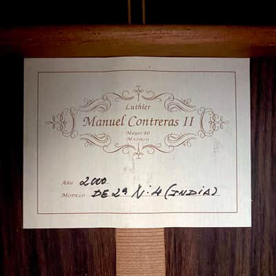 Manuel Contreras 2A Classical Guitar, See VIDEO, Cedar Top, ex. Tavi Jinariu image 6