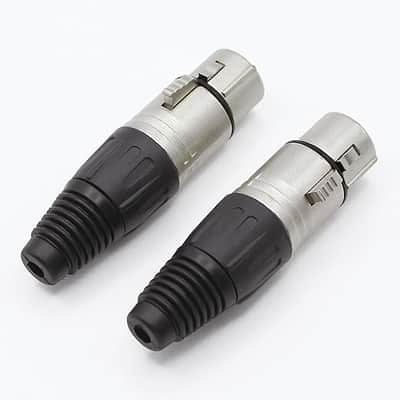 5-Pin XLR Cable Connector XLR 5 Pin Female Plug Connector Mic Cable Plug Audio Adapter for Microphone,Mixers,4 Pack image 4