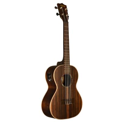 Kala KA-EBY-TE Striped Ebony Tenor Acoustic-Electric Ukulele image 2