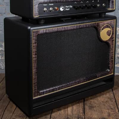 Port City Pearl Head and 1x12 OS Wave Cab - Smooth Black with Maple Frame image 3