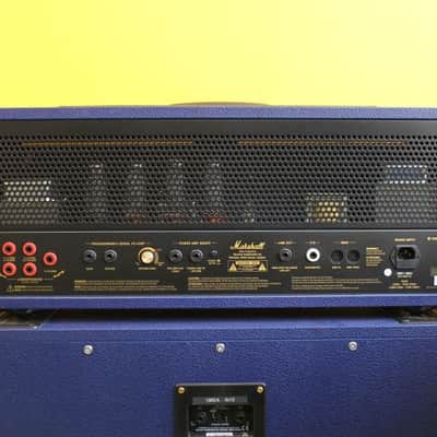 Marshall JVM410HJS Head + Lead 1960AJS Cab - Joe Satriani Signature Limited Royal Blue Edition image 4