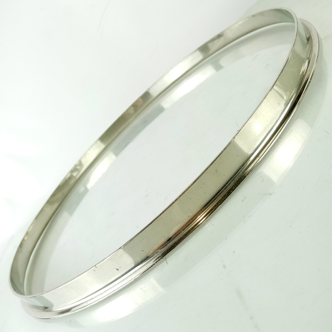 Slingerland 14"NOB Single-Flange Nickel-Brass Snare/Floor Tom Drum Rim/Hoop USA — main photograph
