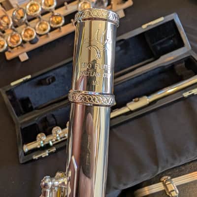 Mio M8 Sterling Silver B Foot Open Hole Professional Flute image 3