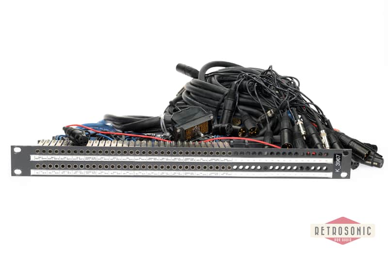Solid State Logic  SSL 4000 Mosess & Mitchell Patchbay with cables & connectors - Black image 1