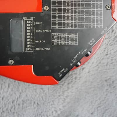 Casio PG-300 Refurbished MIDI Guitar 1980s - Red Burst image 16