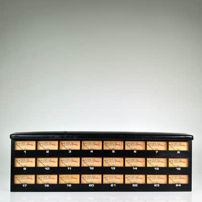 Vintage Ampex MM-1200 24-Track VU Meter Bridge image 4