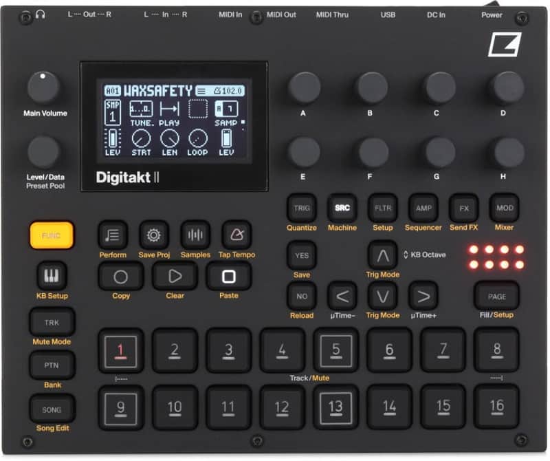 Elektron Digitakt II 16-track Stereo Drum Computer and Sampler (Digitakt2d4) image 1