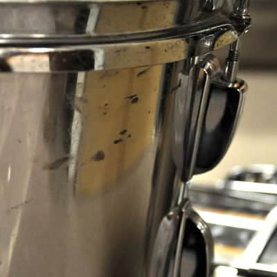 Ludwig Stainless Steel 12/16/22 3pc Kit 70s Stainless Steel image 9