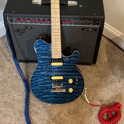 Sterling AX3 SUB Blue Quilted Maple--Axis 2010s - Trans Blue image 14