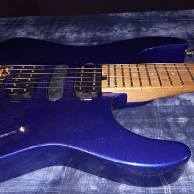 MINT!! Charvel Pro-Mod DK24 HSH 2PT CM Caramelized Maple Neck Mystic Blue 7.4lbs! / Authorized Dealer SAVE image 11