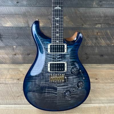 PRS Custom 24 Piezo Natural Back Custom Color - Charcoal Sapphire Wrap Burst 343363 image 6