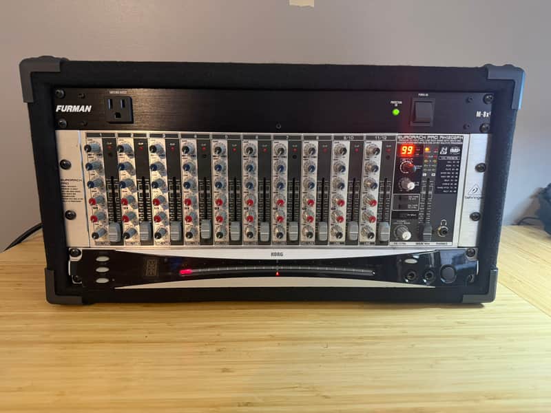 Behringer RX1202FX, Korg DTR-1000, Furman M-8x2, PROCRAFT 5U 12" Rack - COMBO!! image 1