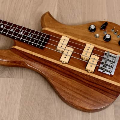 1980 B.C. Rich Eagle Bass, Koa Neck Through Vintage USA-Made Bass w/ Case image 9