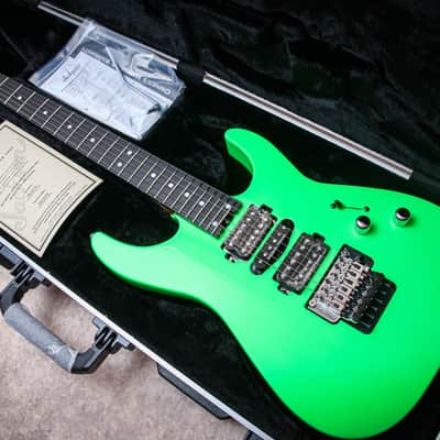 JACKSON USA Custom Shop Dinky HSH Floyd "Neon Green + Ebony" (2026) image 1