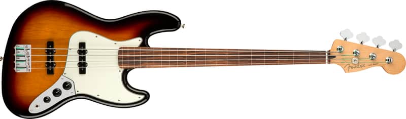 Fender E105-Fender Player Jazz Bass® Fretless, Pau Ferro Fingerboard, 3-Color Sunburst image 1