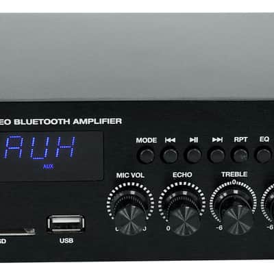 Rockville BLUAMP 90 Home Stereo Bluetooth Receiver Amp w/Mic+Phono+HDMI Input image 2