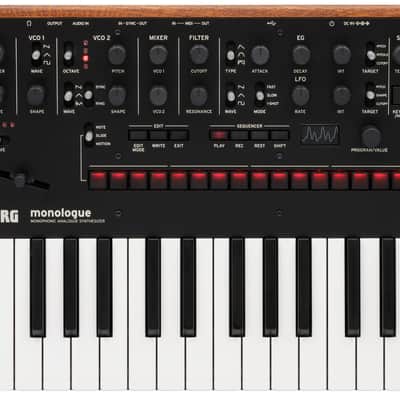 Korg Monologue Monophonic Analog Synthesizer - Black w/ Power Supply image 2