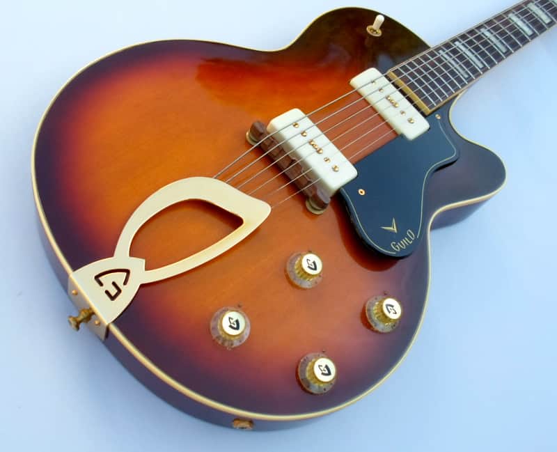 Guild Aristocrat M-75 NOS Unsold Condition Vintage Museum Condition 1960 Sunburst image 1