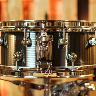 Pearl 14x5 Dennis Chambers Signature Cast Aluminum Snare Drum image 2