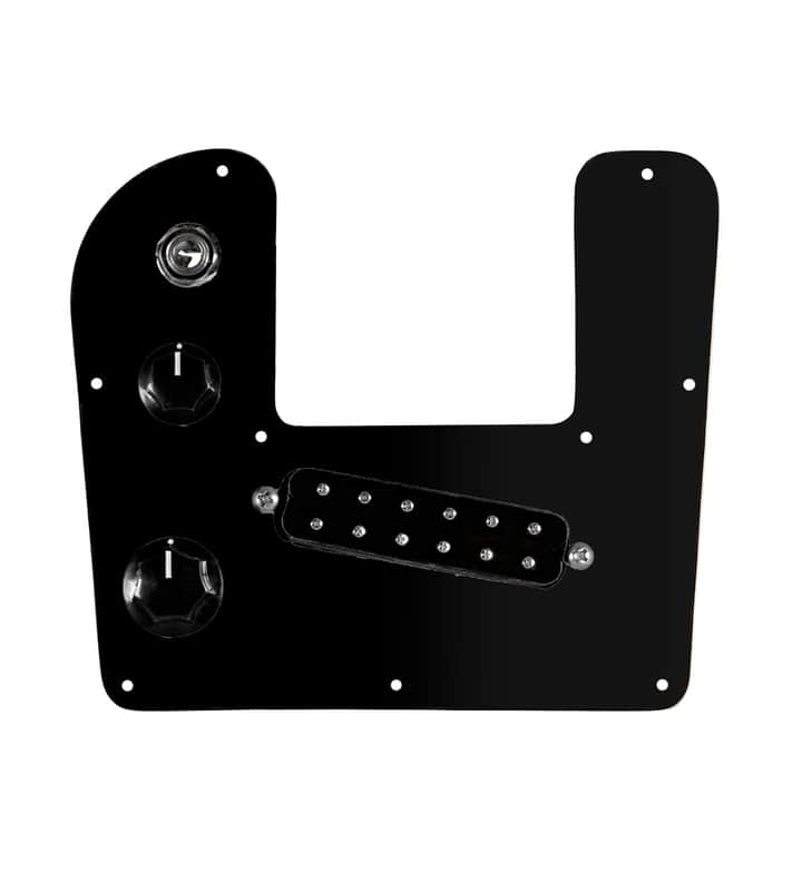 920D Custom Rogue Lap Steel Loaded Pickguard With A Black Polyphonics Pickup and Black Pickguard image 1