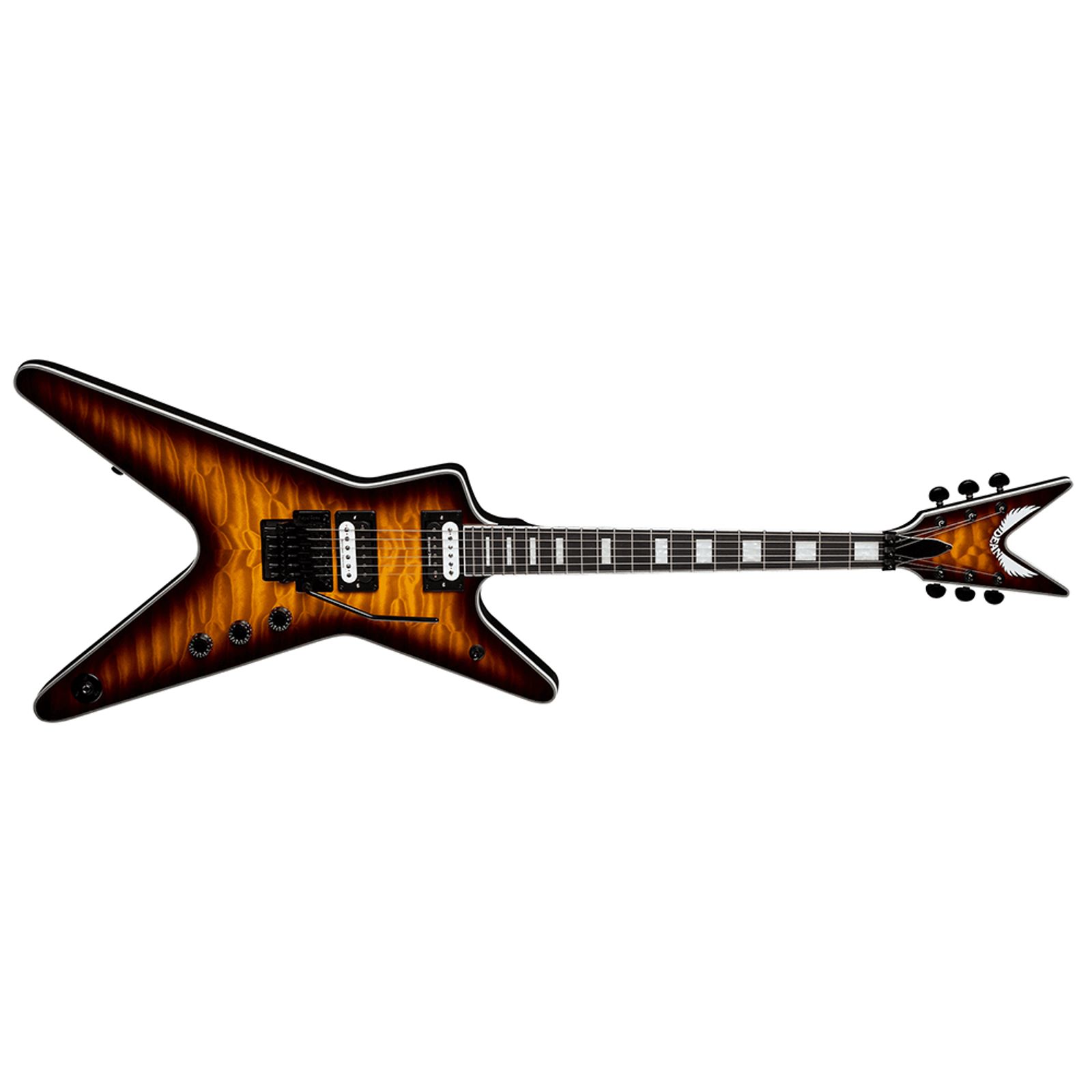Dean ML Select Floyd Quilt Maple Trans Brazilia | Reverb