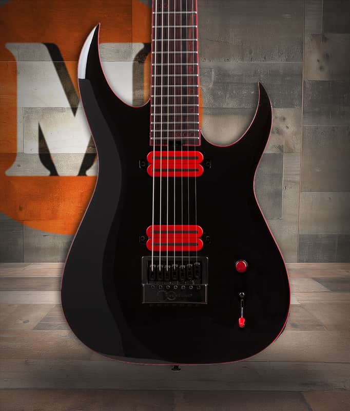 Schecter Sunset-7 ET Red Dawn - Gloss Black (3893) image 1