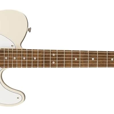 Squier Affinity Series Telecaster Electric Guitar, with 2-Year Warranty, Olympic White, Laurel Fingerboard image 1