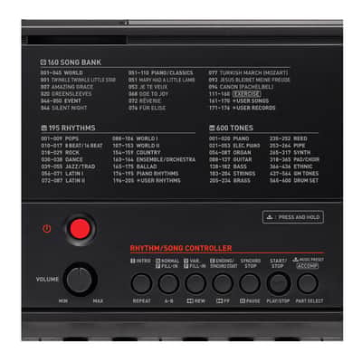 Casio Portable 61-Key Keyboard with 600 Tones, 195 Rhythms and AiX Sound Engine image 6