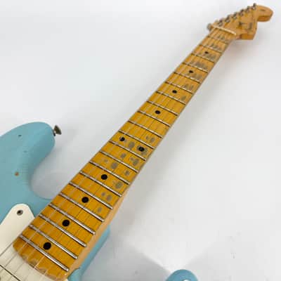 2019 Fender Custom Shop ‘59 Stratocaster Heavy Relic – Aged Daphne Blue image 9