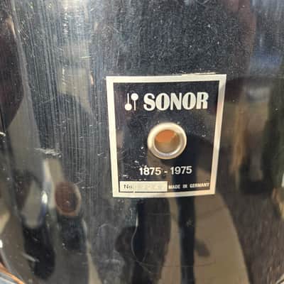 Sonor Phonic 12 inch tom drum 1975 - Black image 2