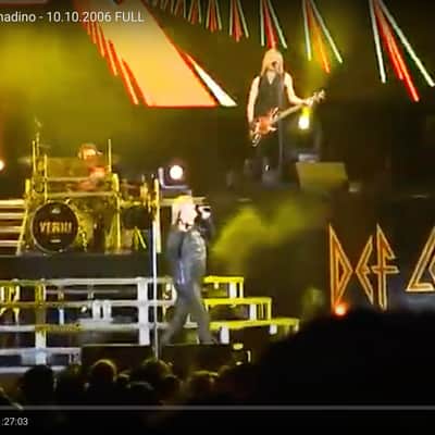 Def Leppard 2008 Stage Used Logo Backdrop. Joe Elliot COA image 10