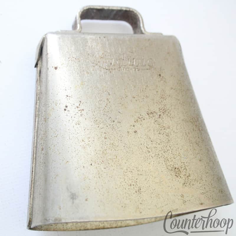 *Ludwig Gold Tone Cowbell Model 4" Chicago Cow Bell USA Vintage 60s-70s Bonham* image 1